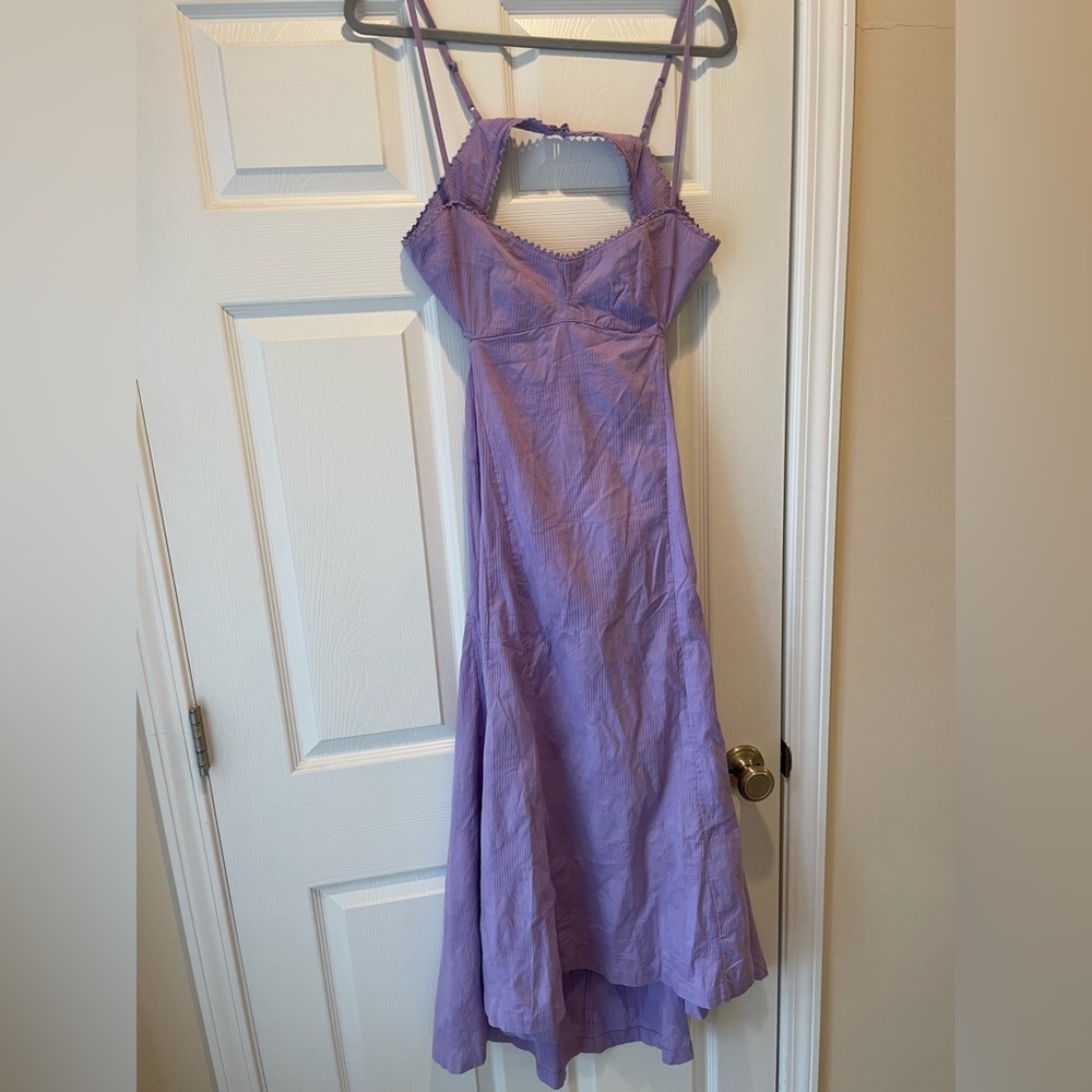 Free people dress. Purple. Backless. Side cut outs. Perfect for summer or vaca
